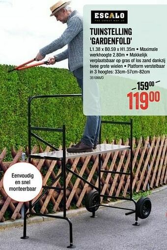 HandyHome Tuinstelling gardenfold aanbieding