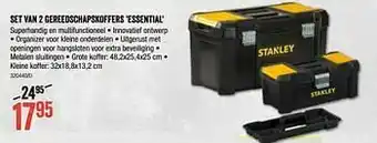 HandyHome Set van 2 gereedschapskoffers essential aanbieding