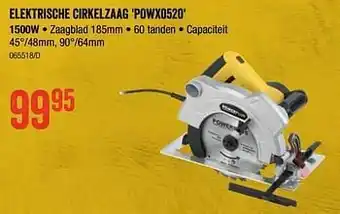 HandyHome Powerplus elektrische cirkelzaag powx0520 aanbieding