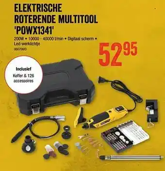 HandyHome Powerplus elektrische roterende multitool powx1341 aanbieding