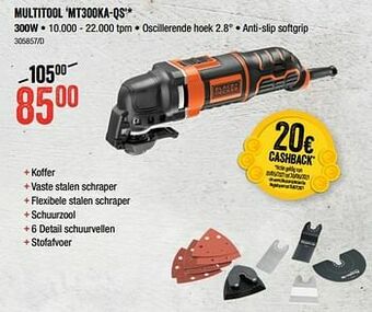 HandyHome Black + decker multitool mt300ka-qs aanbieding