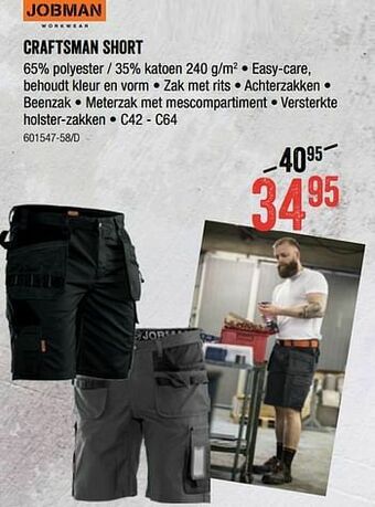 HandyHome Craftsman short aanbieding