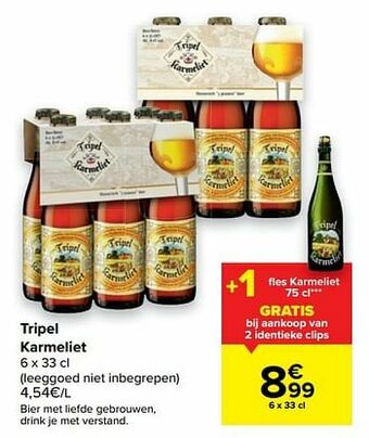 Carrefour Tripel karmeliet aanbieding