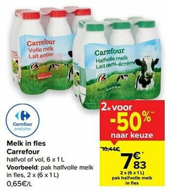 Carrefour Halfvolle melk aanbieding