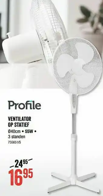 HandyHome Ventilator op statiefprofile Profile aanbieding