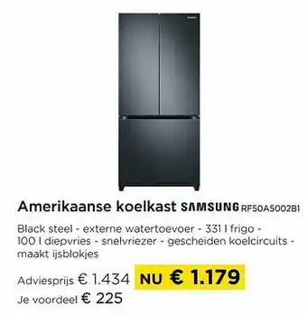 Molecule Amerikaanse koelkast samsung rf50a5002b1 aanbieding