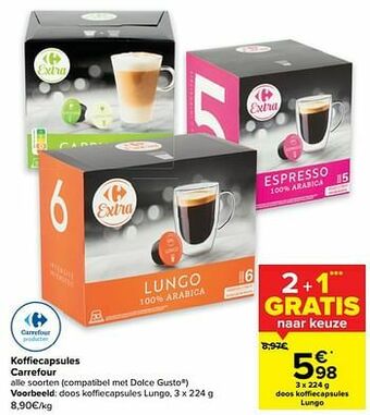 Koffiecapsules lungo