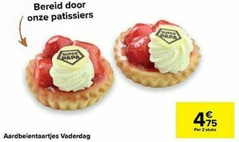 Aardbeientaartjes vaderdag