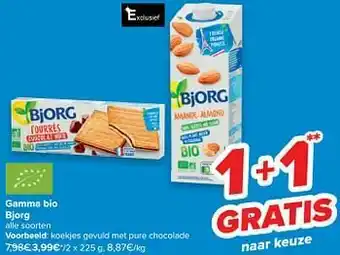 Bjorg koekjes gevuld met pure chocolade