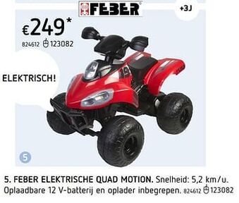 Dreamland Feber elektrische quad motion aanbieding