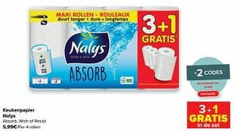 Carrefour Keukenpapier nalys aanbieding