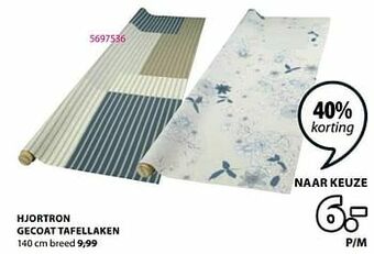 Jysk Hjortron gecoat tafellaken aanbieding