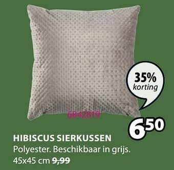 Jysk Hibiscus sierkussen aanbieding