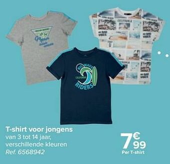 Carrefour T-shirt voor jongens aanbieding