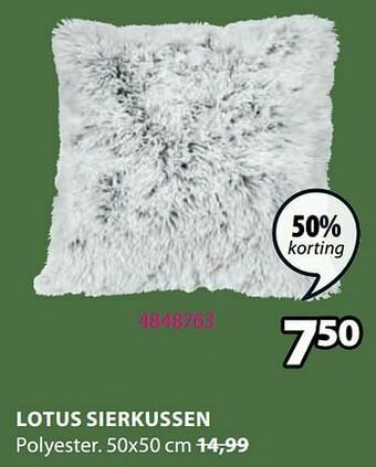 Jysk Lotus sierkussen aanbieding