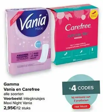 Carrefour Inlegkruisjes maxi night vania aanbieding