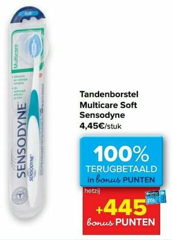 Carrefour Tandenborstel multicare soft sensodyne aanbieding