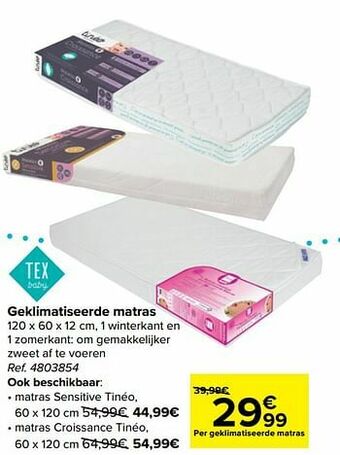 Geklimatiseerde matras