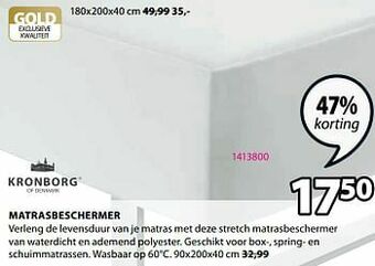 Jysk Matrasbeschermer aanbieding