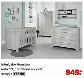 Interbaby houston ledikant, commode en kast