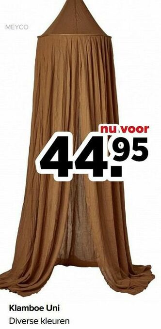Baby-Dump Klamboe uni aanbieding
