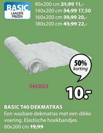 Basic t40 dekmatras