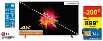 Carrefour Lg 65nano756pa aanbieding