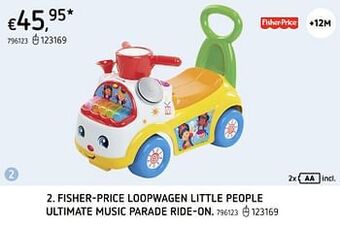 Dreamland Fisher-price loopwagen little people ultimate music parade ride-on aanbieding