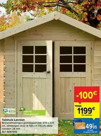 Carrefour Tuinhuis lannion aanbieding