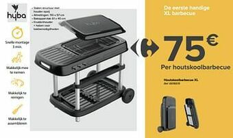 Carrefour Houtskoolbarbecue xl aanbieding