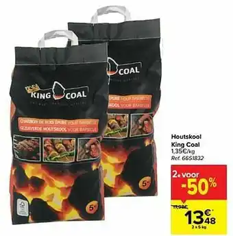 Carrefour Houtskool king coal aanbieding