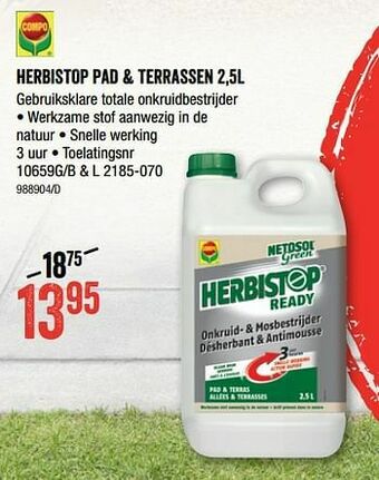 HandyHome Herbistop pad + terrassen aanbieding