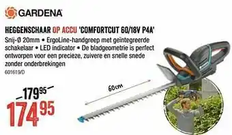 HandyHome Gardena heggenschaar op accu comfortcut 60-18v p4a aanbieding