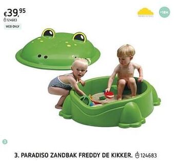 Dreamland Paradiso zandbak freddy de kikker aanbieding