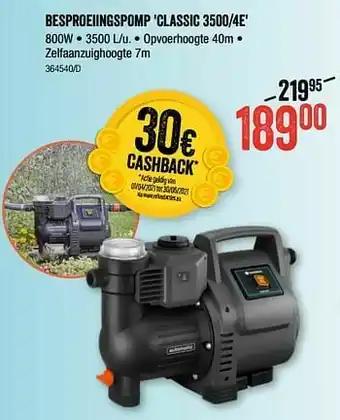 HandyHome Gardena besproeiingspomp classic 3500-4e aanbieding