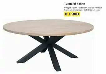 Molecule Tuintafel feline aanbieding