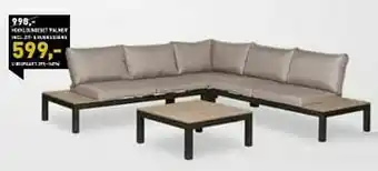 Hoekloungeset palmer incl. zit- + rugkussens
