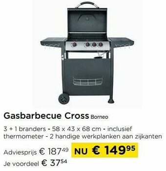 Molecule Gasbarbecue cross borneo aanbieding