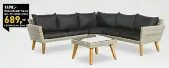 Hoekloungeset sicilia incl. zit- + rugkussens