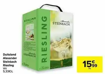 Duitsland alexander steinbach riesling wit