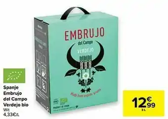 Spanje embrujo del campo verdejo bio wit