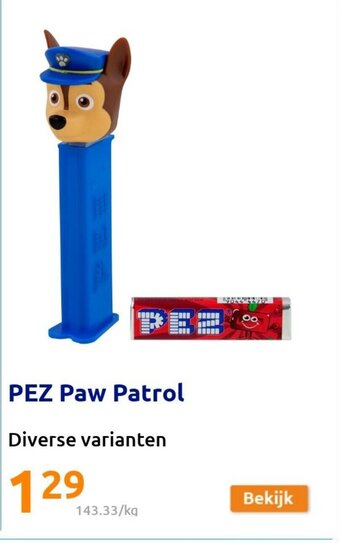 Action PEZ paw patrol aanbieding