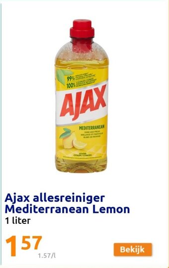 Action Ajax allesreiniger mediterranean lemon aanbieding