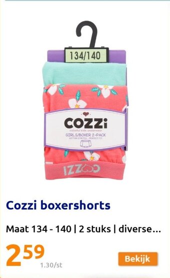 Action Cozzi boxershorts aanbieding