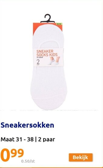 Action Sneakersokken aanbieding