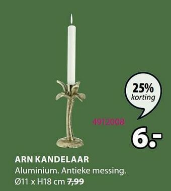 Jysk Arn kandelaar aanbieding
