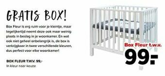 Baby-Dump Box fleur t.w.v. aanbieding