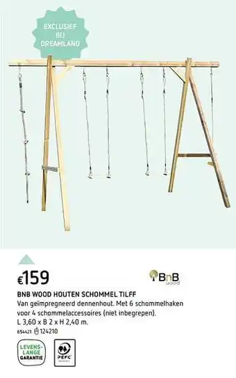 Bnb wood houten schommel tilff