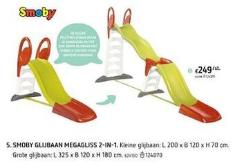 Smoby glijbaan megagliss 2-in-1