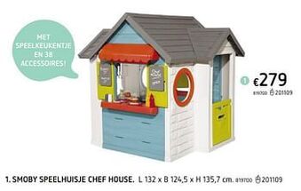 Smoby speelhuisje chef house